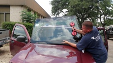 Installing Windshield in Charlotte NC, step 3: Setting New Windshield