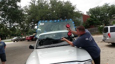 Installing Windshield in Denver CO, step 3: Setting New Windshield