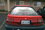 1990 Geo Prizm 4 Door Hatchback Back Glass